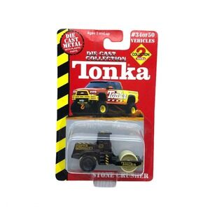 Maisto Tonka Pavement Roller Stone Crusher Vehicle Diecast 1/64 Scale